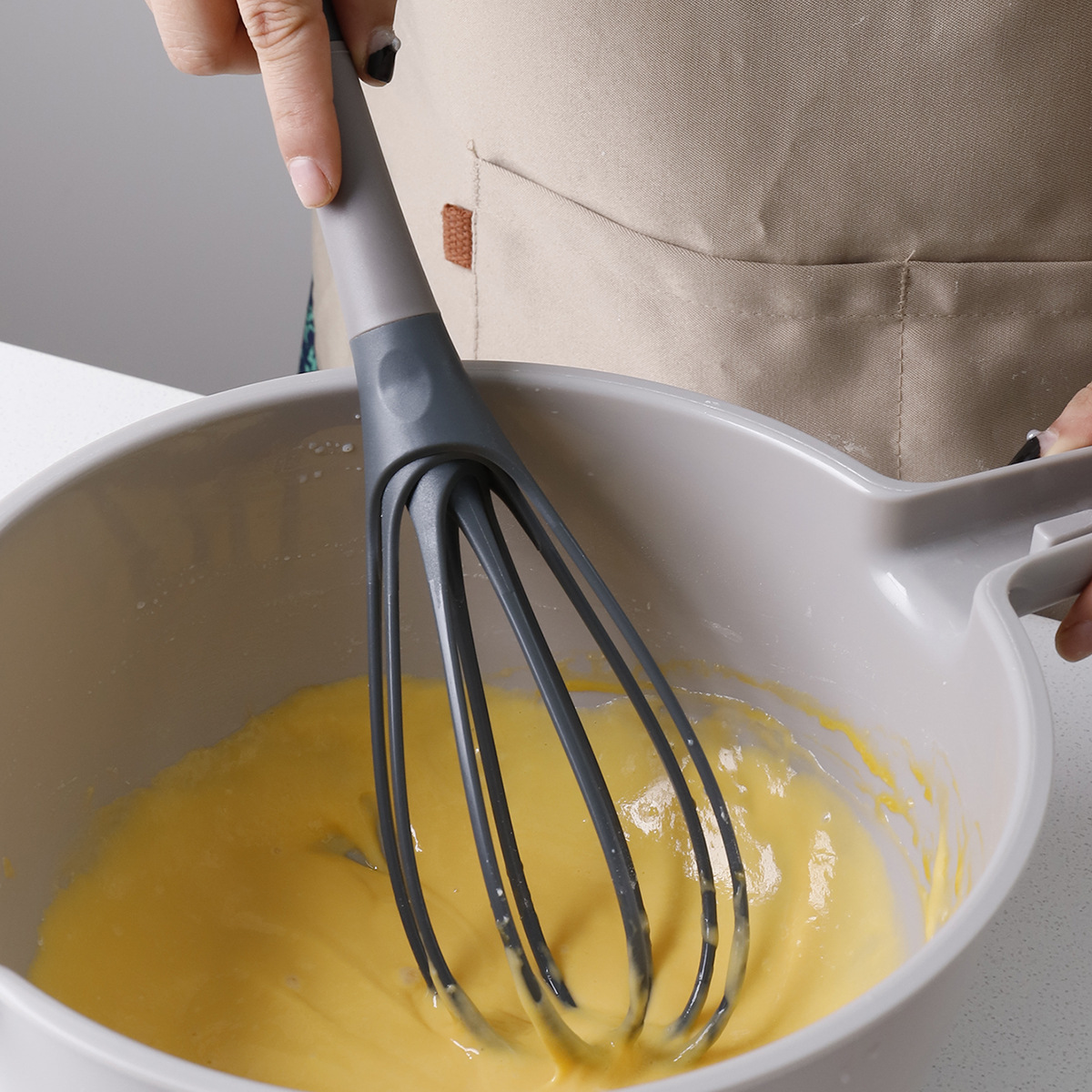Immersion Hand Blender Set - เครื่องตีไข่แบบหมุน 1 ชิ้น อุปกรณ์ทำขนม อุปกรณ์ทำอาหาร ตีฟองนม