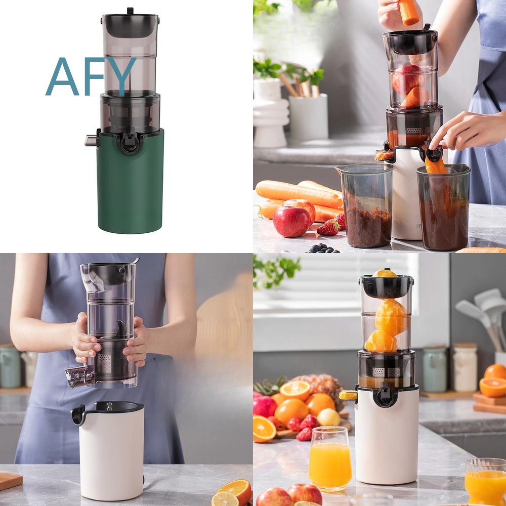 Electric Slow Juicer Cold Press - เครื่องคั้นน้ำผลไม้ไฟฟ้า 220V สำหรับใช้ในบ้าน แบบอัตโนมัติ คั้นเย็น พร้อมช่องป้อนขนาดใหญ่และระบบแยกกาก