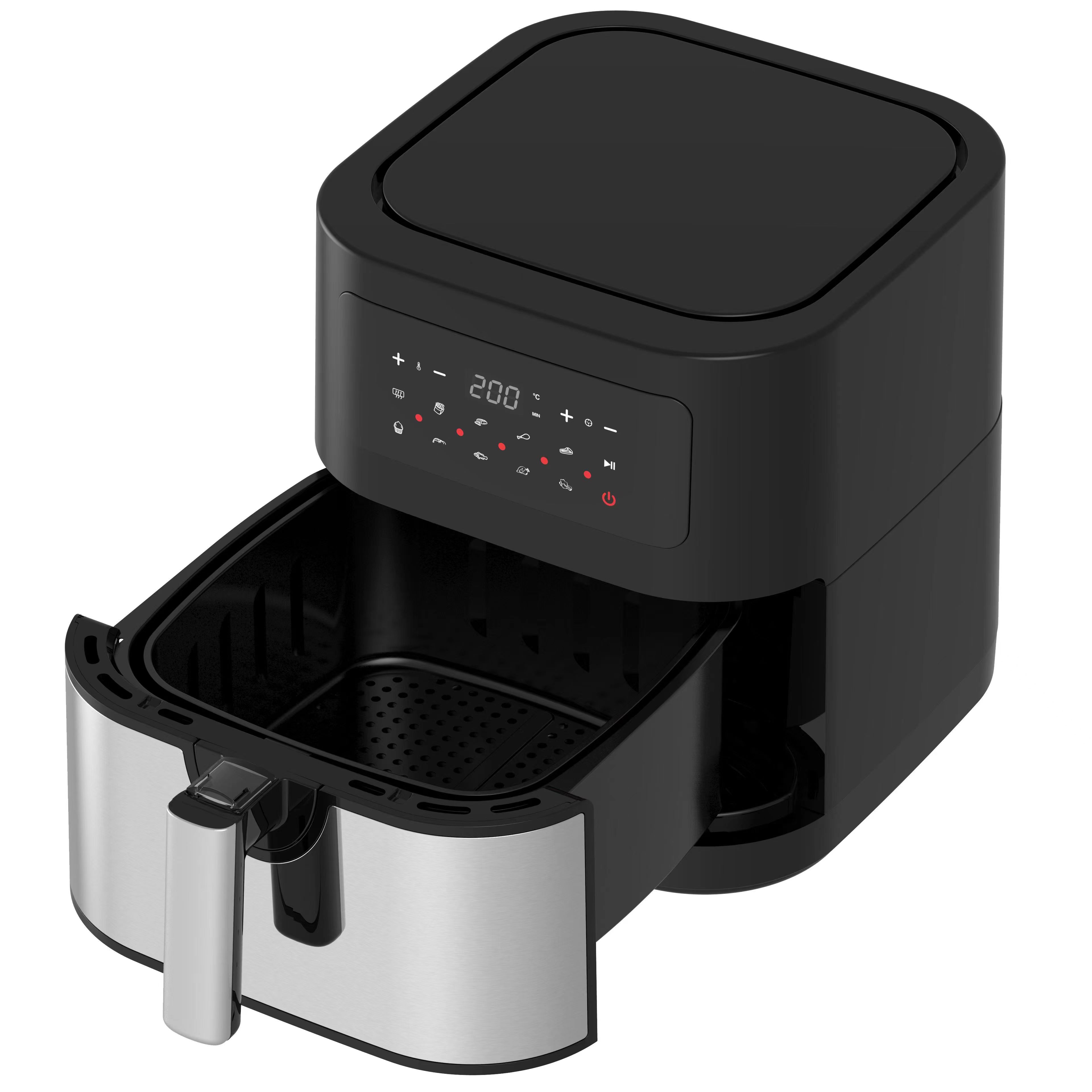 Air Fryer Silicone Pot Liner - หม้อทอดไร้น้ำมันไฟฟ้าแบบใหม่ล่าสุด ขนาด 6 ลิตร พร้อมซิลิโคนกันติด สำหรับย่างแบบไม่ใช้น้ำมัน