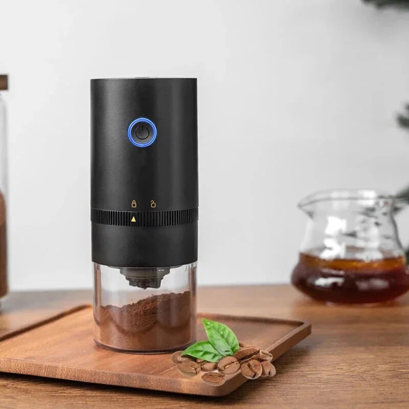 Coffee Bean Grinder Electric - เครื่องบดกาแฟ Type C ที่บดเมล็ดกาแฟแกนบดเซรามิกแบบมืออาชีพอัพเกรดใหม่แบบพกพาไฟฟ้า