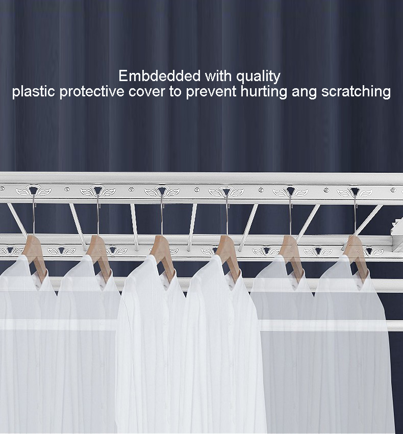 Laundry - ราวตากผ้าไฟฟ้าอัจฉริยะพร้อมระบบควบคุมอัตโนมัติ LED สำหรับอุปกรณ์ซักรีดสมัยใหม่