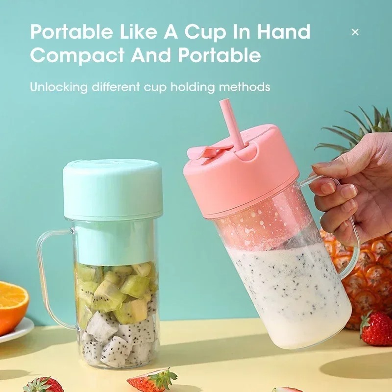 เครื่องปั่นน้ำผลไม้แบบพกพา ชาร - Portable Blender Usb Rechargeable บทวิจารณ์และราคา