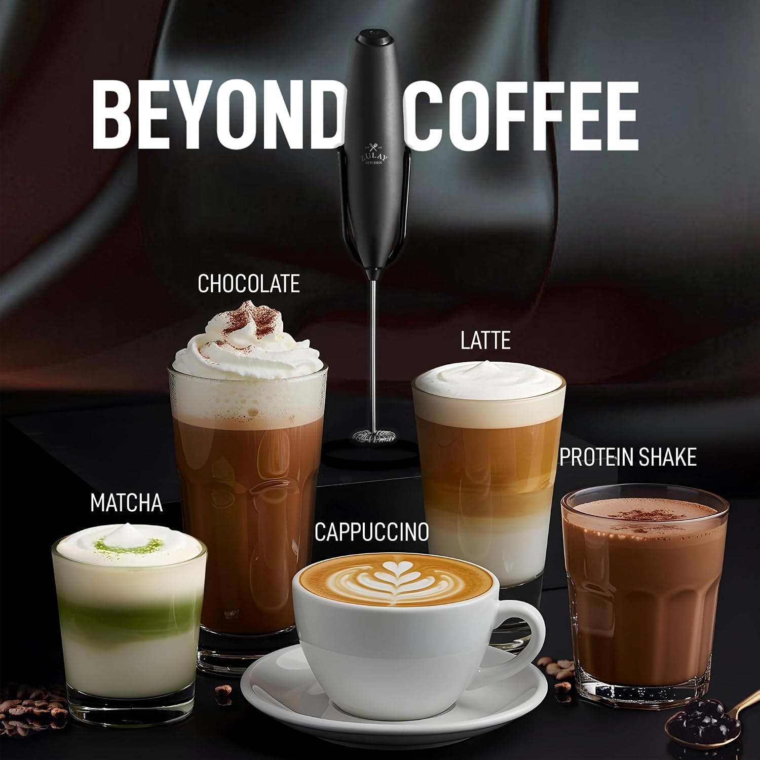 เครื่องทำฟองนมไฟฟ้าแบบมือถือสำ - Electric Milk Frother Handheld บทวิจารณ์และราคา