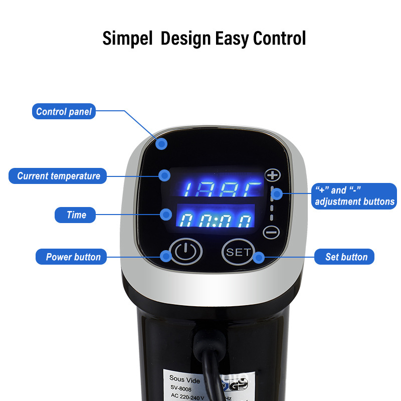 IPX7 กันน้ำซูวิ๊ดหม้อหุงข้าวแบ - Digital Sous Vide Precision Cooker บทวิจารณ์และราคา