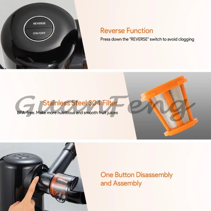 เครื่องสกัดน้ำผลไม้แบบสกัดเย็น - Electric Slow Juicer Cold Press บทวิจารณ์และราคา