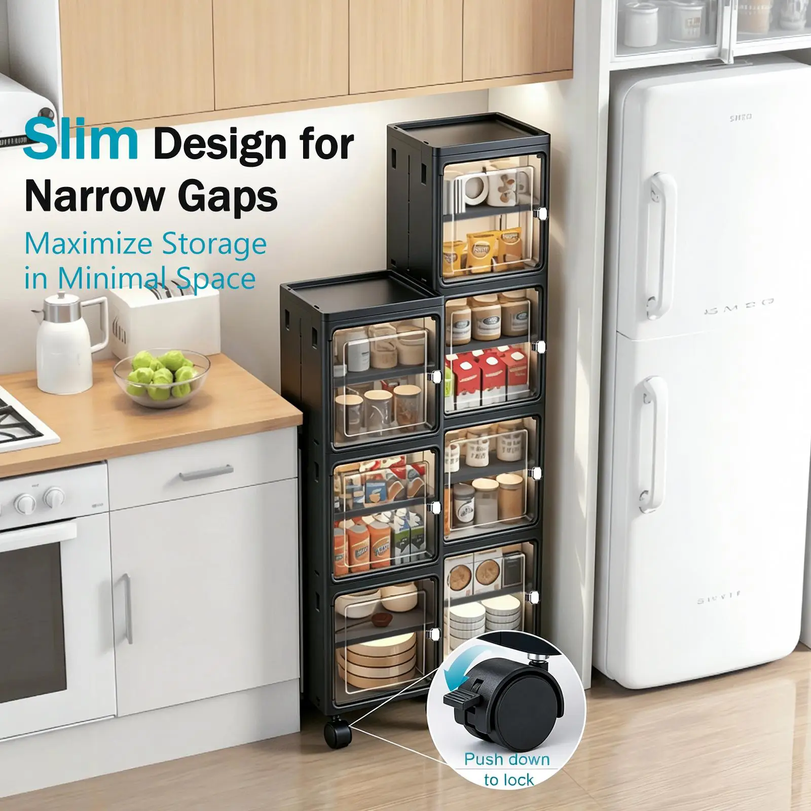 ตู้เก็บของแบบมีล้อเลื่อน 5 ชั้ - Laundry บทวิจารณ์และราคา