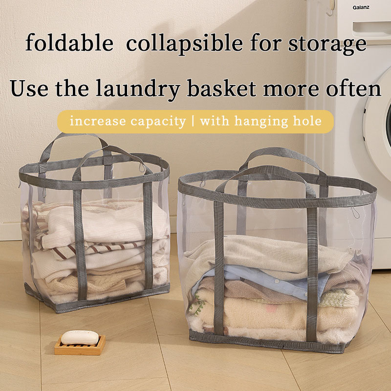 ตะกร้าซักผ้าตาข่ายไนลอนพร้อมหู - Laundry บทวิจารณ์และราคา