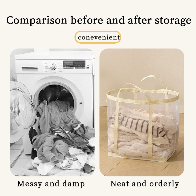ตะกร้าซักผ้าตาข่ายไนลอนพร้อมหู - Laundry บทวิจารณ์และราคา