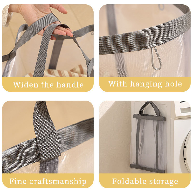 ตะกร้าซักผ้าตาข่ายไนลอนพร้อมหู - Laundry บทวิจารณ์และราคา