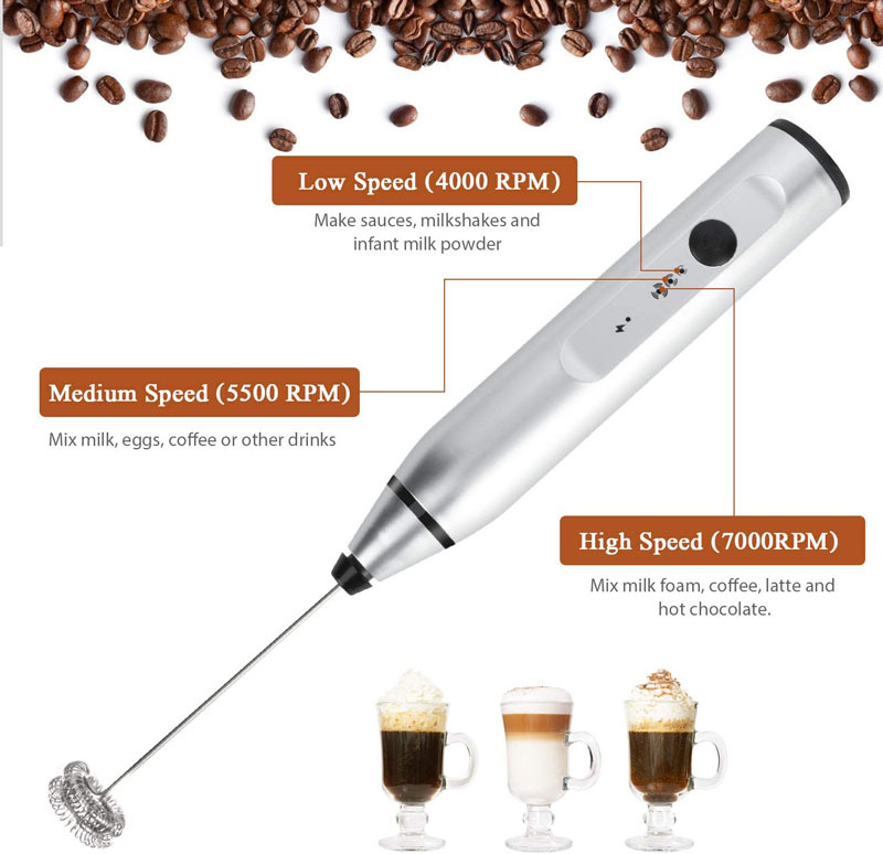 มินิไฟฟ้ามือถือ Frother นมเครื - Portable Blender Usb Rechargeable บทวิจารณ์และราคา