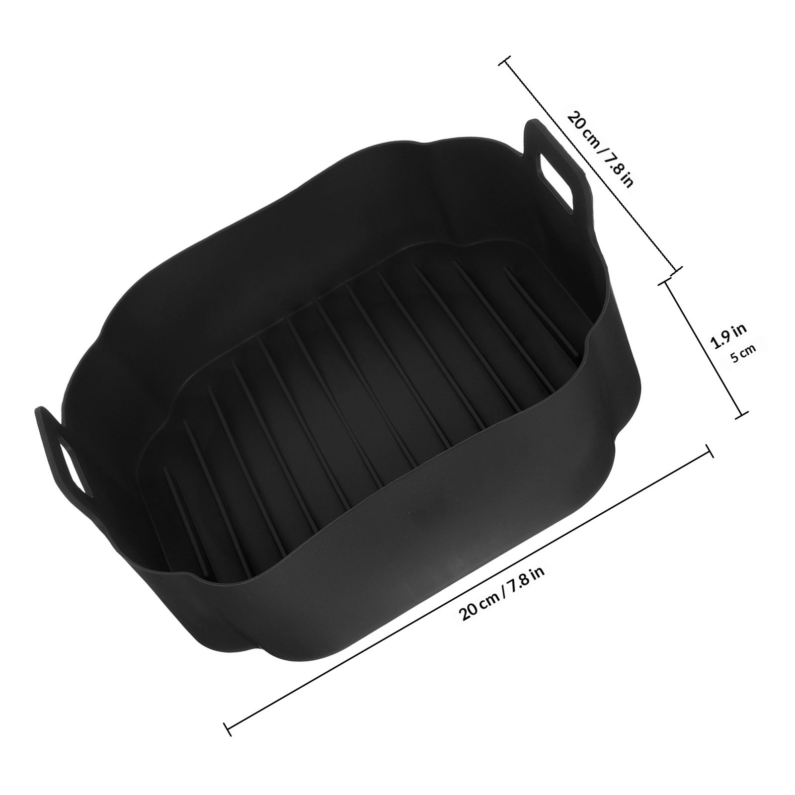แผ่นรองอบซิลิโคนสำหรับหม้อทอดไ - Air Fryer Silicone Pot Liner บทวิจารณ์และราคา