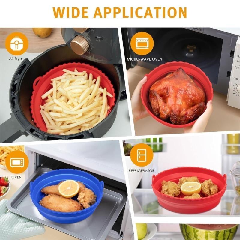D0AB 2-Pack Air FryerซิลิโคนLi - Air Fryer Silicone Pot Liner บทวิจารณ์และราคา