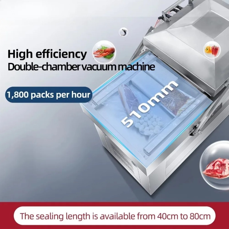 เครื่องซีลสูญญากาศแบบสองห้องขน - Food Vacuum Sealer Machine บทวิจารณ์และราคา