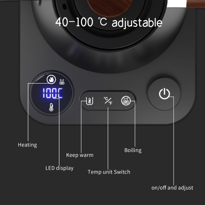 กาต้มน้ำไฟฟ้าอัจฉริยะ 1200 วัต - Electric Kettle Temperature Control บทวิจารณ์และราคา
