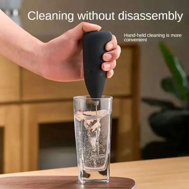 เครื่องตีฟองนมขนาดเล็ก ชาร์จผ่ - Electric Milk Frother Handheld บทวิจารณ์และราคา