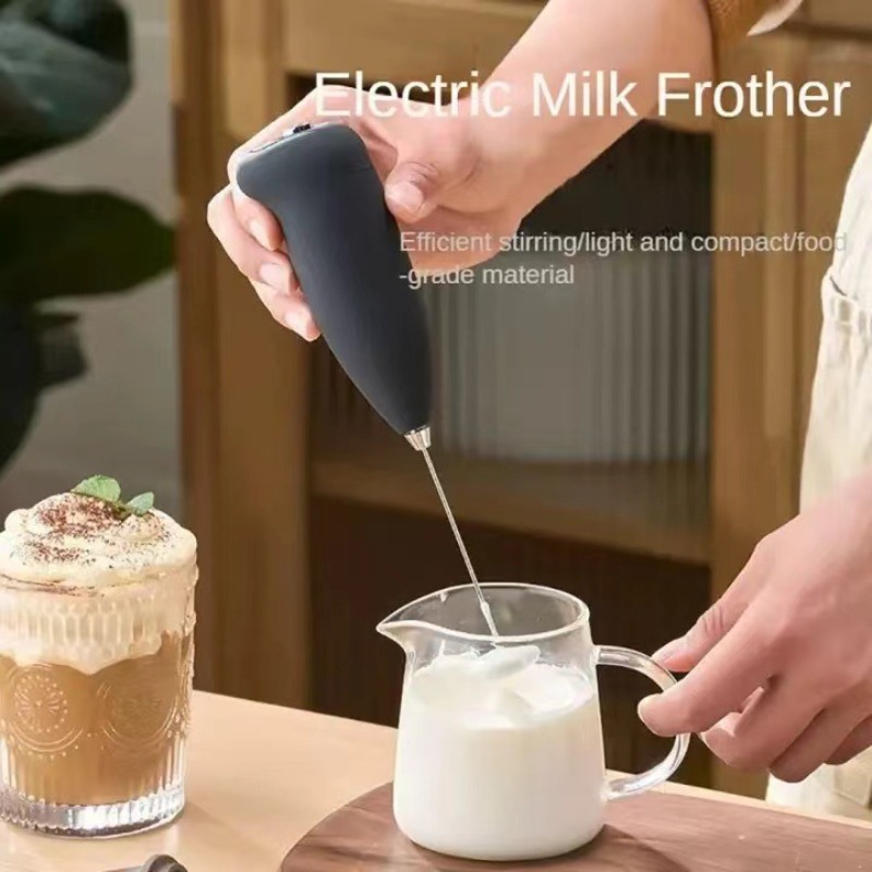 เครื่องตีฟองนมขนาดเล็ก ชาร์จผ่ - Electric Milk Frother Handheld บทวิจารณ์และราคา