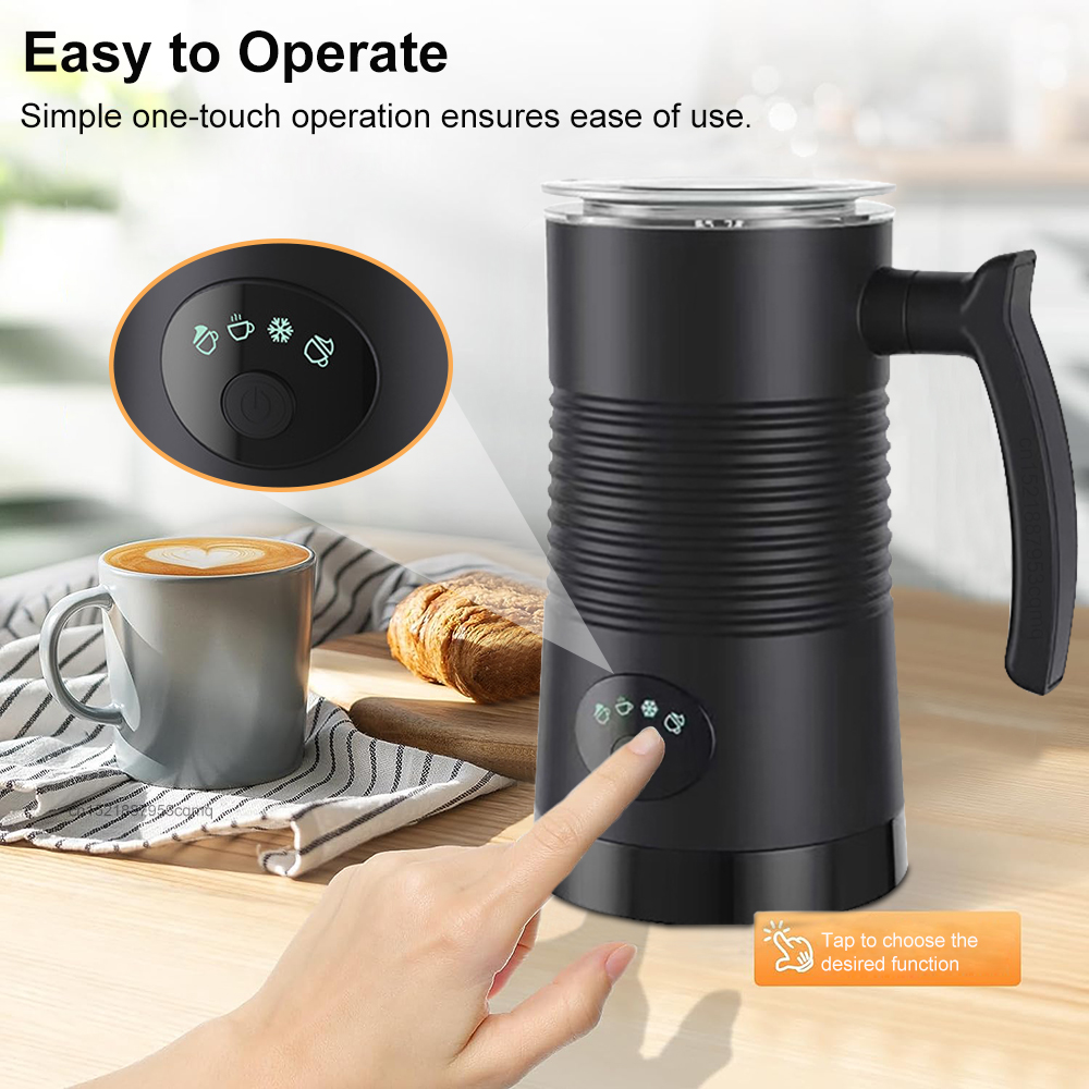 Frother นมไฟฟ้าอัตโนมัติโรตารี - Electric Milk Frother Handheld บทวิจารณ์และราคา