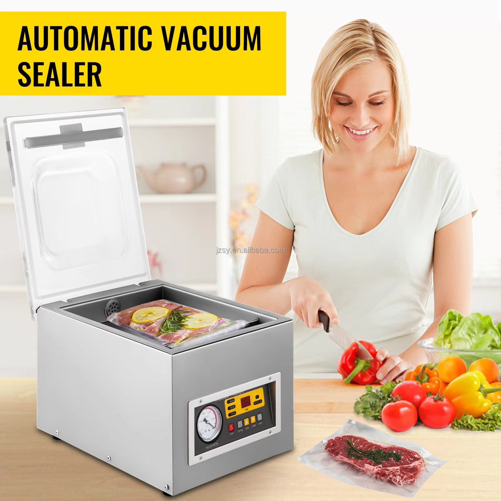เครื่องซีลสูญญากาศแบบใช้ในเชิง - Food Vacuum Sealer Machine บทวิจารณ์และราคา