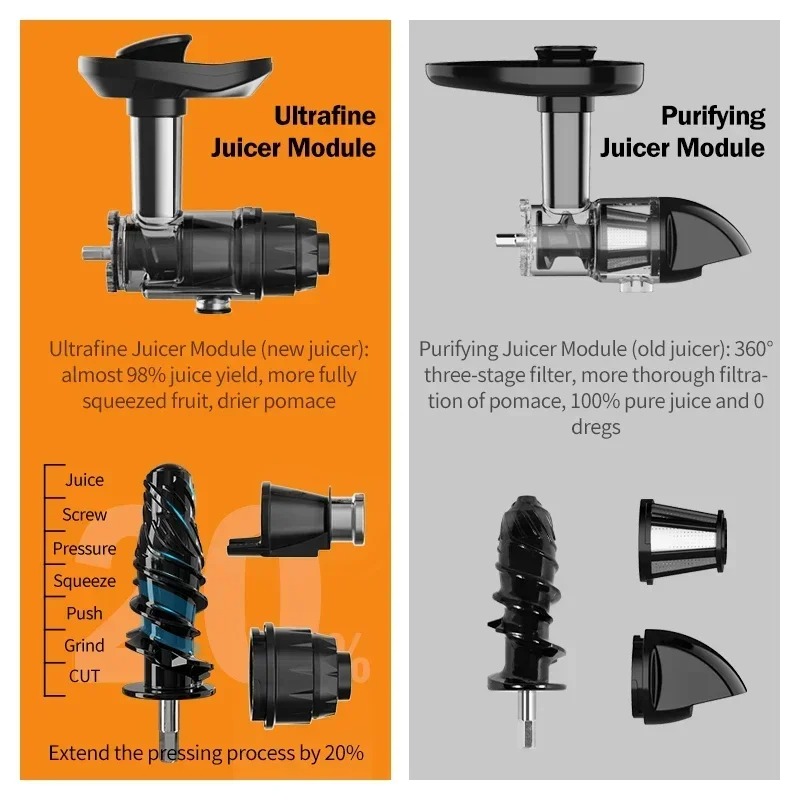 เครื่องสกัดน้ำผลไม้แบบสกัดเย็น - Electric Slow Juicer Cold Press บทวิจารณ์และราคา