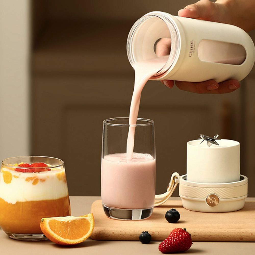 แก้วปั่นผลไม้แบบพกพา 4/10 ใบมี - Portable Blender Usb Rechargeable บทวิจารณ์และราคา